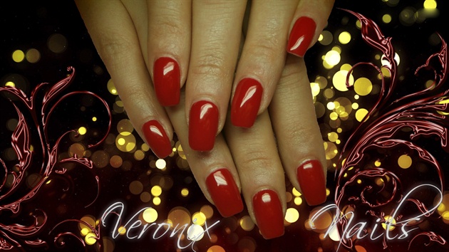 Red gel by Weronix Nails