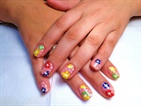 floral hand painted designs