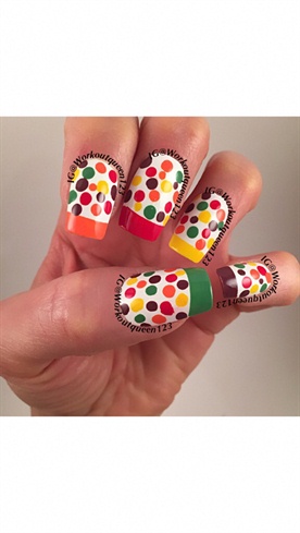 French Mani With Dots