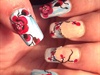 One stroke orchid nail art
