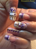 Aztec Patterned Tribal Nails