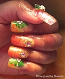 Colorful spring daffodil fields Nails