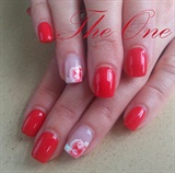 Red Rose French Manicure
