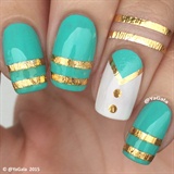 Teal And Gold