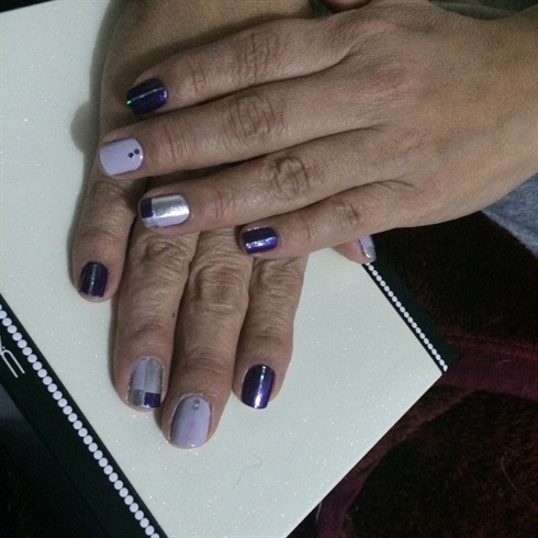 Purple And Silver 