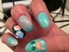 Almond Nails With 3d Flowers