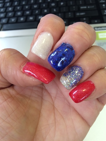 July Fourth Nails