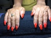 Acrylic Overlay On Her Natural Nails