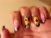 Sunflower Accents French Nails