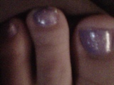 Purple Feet Glitter