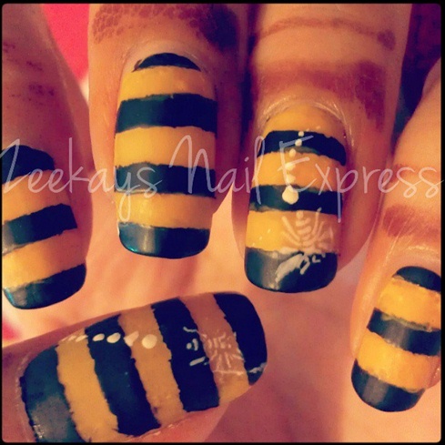 HoneyBee Nail Stripes