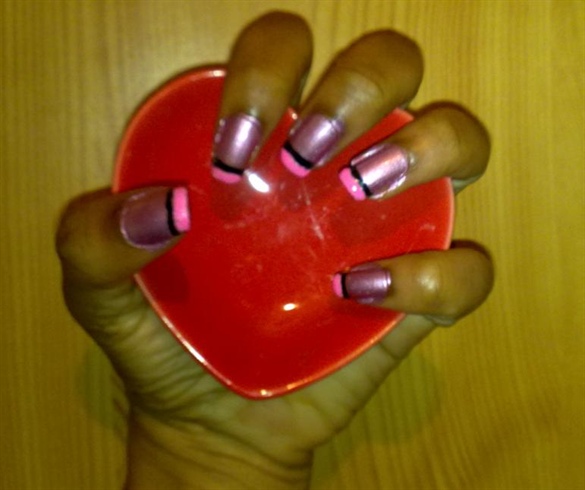 Zini Art Pink Candy Nails