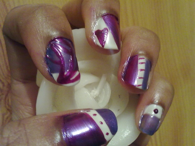Zini Art Purple Affair Nails